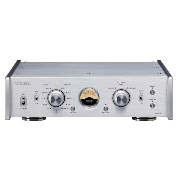 TEAC - PE-505-S/シルバー（MC/MM対応フォノイコライザーアンプ）【在庫有り即納】