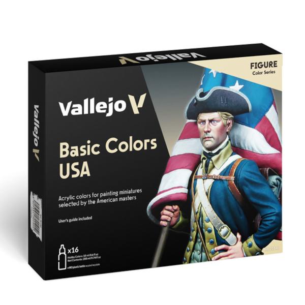 Vallejo ファレホ Basic Colors USA 水性塗料 70.140｜直輸入品
