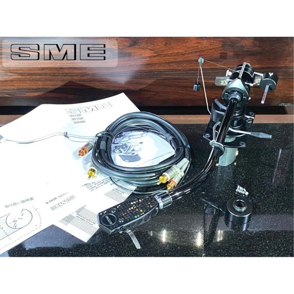 トーンアーム SME 3010-R BLACK 希少 SMEシェル/サブウエイト/SMEケーブル等付...
