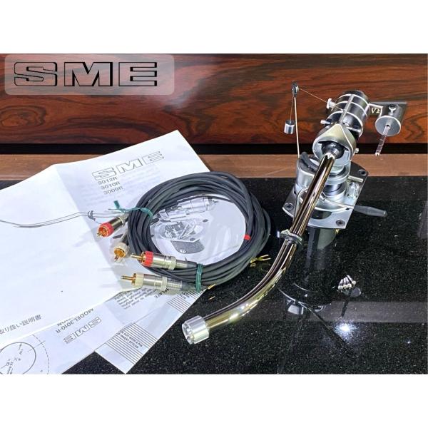 トーンアーム SME 3010-R サブウエイト/SMEケーブル等付属 リフターオイル補充済み Au...
