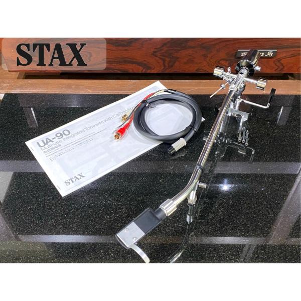 トーンアーム STAX UA-90 ロング J字アルミパイプ仕様 シェル/ケーブル等付属 リフターオ...