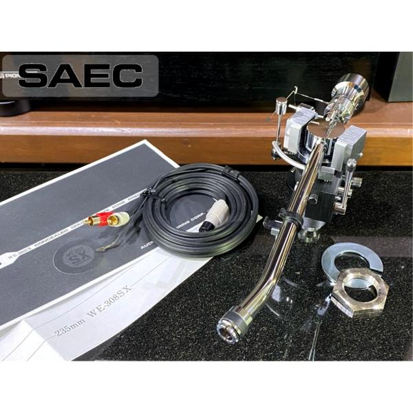 トーンアーム SAEC WE-308SX PHONOケーブル等付属 リフターオイル補充済み Audi...
