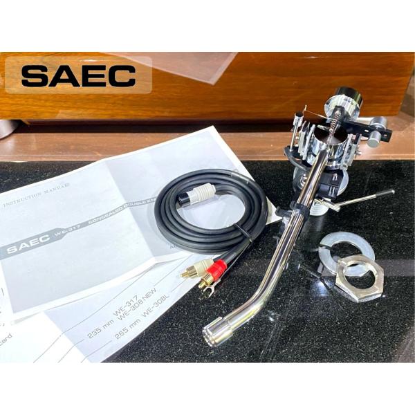 トーンアーム SAEC WE-317 PHONOケーブル等付属 リフターオイル補充済み Audio ...