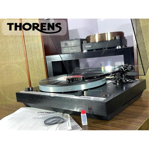 レコードプレーヤー THORENS TD320 SME 3009-R BLACK 搭載 取説/新品ベ...