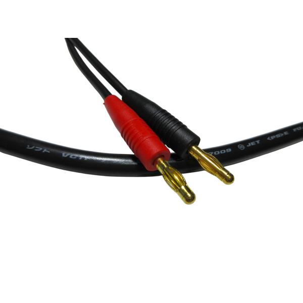 スピーカーケーブル 両端バナナはんだ付け加工 1本（スピーカー1台分）| ケーブル：富士電線 S-V...
