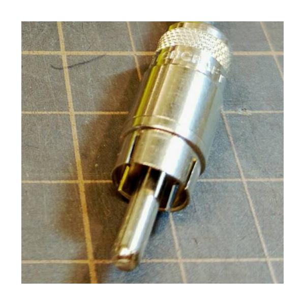 Switchcraft　3502/RCAプラグ（1本・ショート・先端穴空き型）　ハンダ付けタイプ　ス...