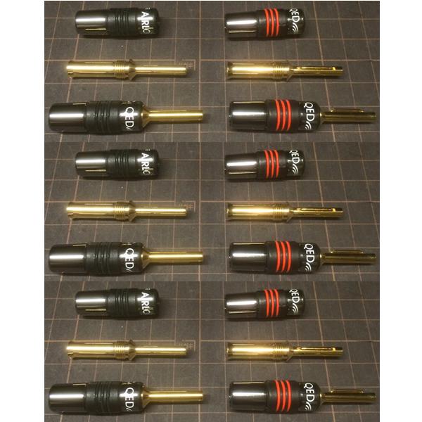 【別売ケーブルをQED AIRLOC仕様で加工するプラグ+工賃の商品です＜12箇所＞】QED　AIR...