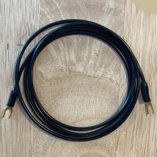 KRYNA　Asca1-1.2-BLack/1.2m　オーディオ用アースケーブル（金メッキY型端子（...