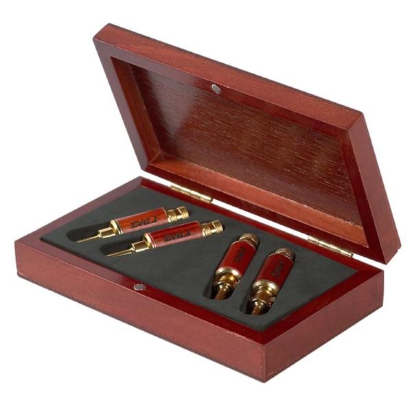 【納期情報：納期未定】DALI　DBANANA　(4本1組ウッドケース入り)　バナナプラグキット