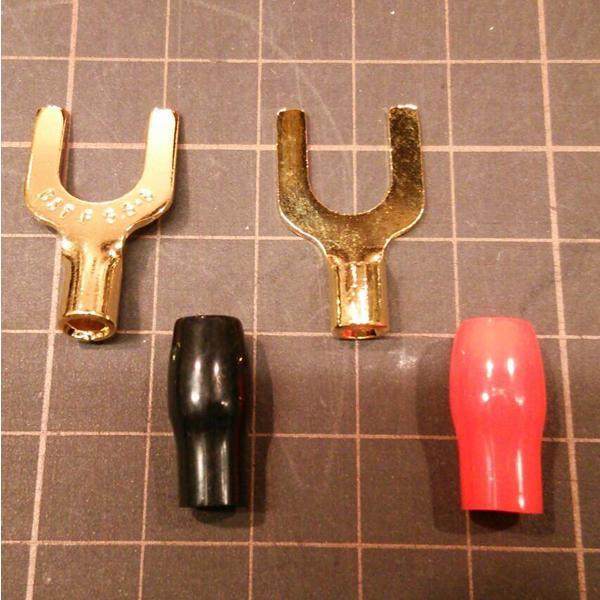 【ノンパッケージ品】ORB　HL-Yli（2本1組・赤・黒のスリーブセット・内径8mm・金メッキYラ...