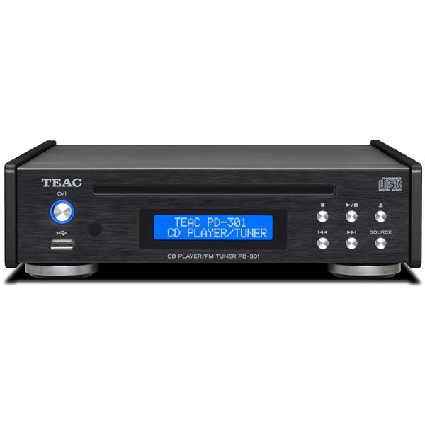 【納期情報：4月末予定】TEAC　PD-301-X-B（ブラック）　USB搭載ワイドFM対応CDプレ...