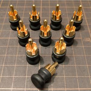 TOMOCA　R-08　RCA端子ショートピンプラグ（1個）　RCAショートキャップ　R08　トモカ電気