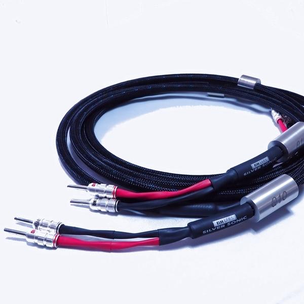 ディーエイチラボ スピーカーケーブル DH Labs Q-10 プログレッシブ 2.0m アンプ側B...