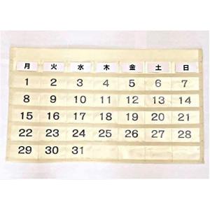 【Hiro's choice 】白 ホワイト お薬カレンダー 壁掛け 収納 カレンダー ポケット 月間 タイプ ウォールポケット クリア