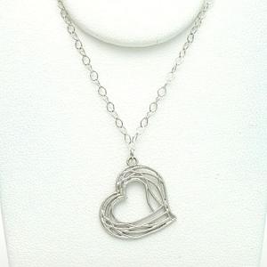 TIFFANY&Co.（ティファニー） トリプル リボン 750/925 ネックレス