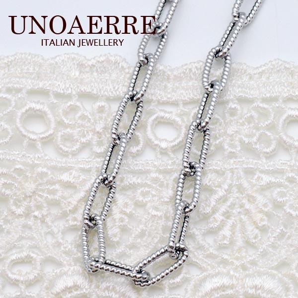 ウノアエレ【UNOAERRE】K18ホワイトゴールドネックレス　gunnc4258