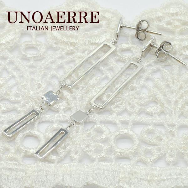 ウノアエレ UNOAERRE K18WGホワイトゴールド ピアス 26148#2549
