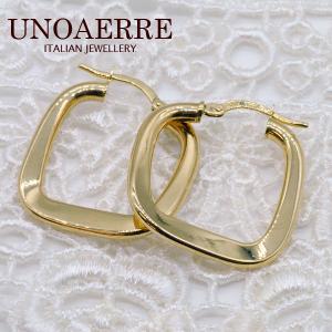 UNOAERRE（ウノアエレ） UNOAERRE K18イエローゴールド フープピアス
