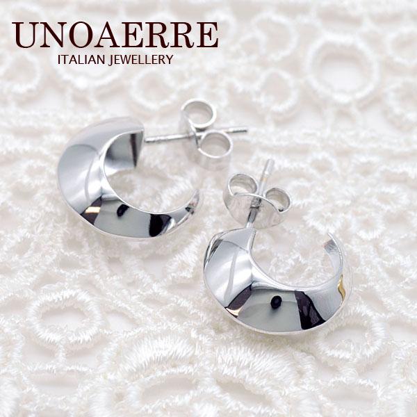 ウノアエレ UNOAERRE K18ホワイトゴールド ピアス 30006#2664
