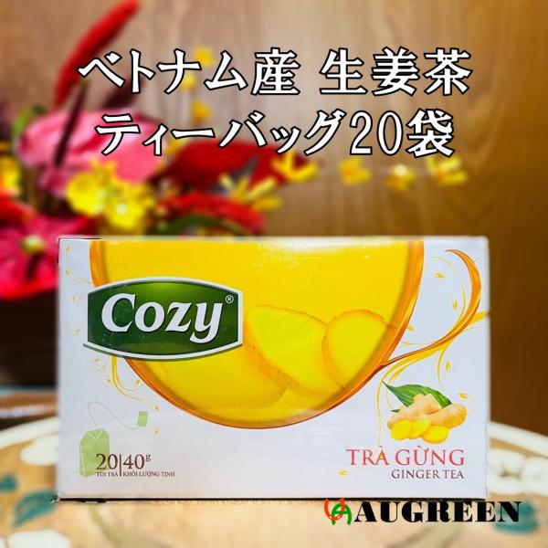 ベトナム産生姜茶 Cozy ティーバッグ20袋入 健康 ジンジャーティー 温活 生姜湯 冷え改善 ダ...
