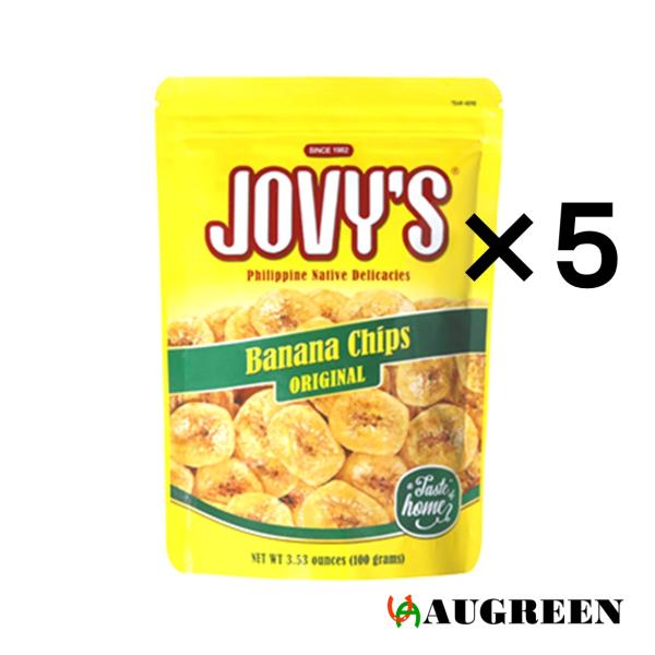 JOVY’S バナナチップス 100g×5袋セット おやつ お土産 ばなな 菓子 チップ ドライフル...