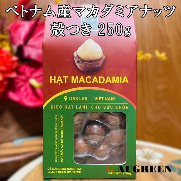 ベトナム産マカダミアナッツ殻つき 250g DAKADO 密閉 マカデミアナッツ 健康 美容 無塩 ...