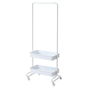 山善 ハンガーラック 衣類収納 トローリーハンガー 幅61.5×奥行43×高さ137-189cm