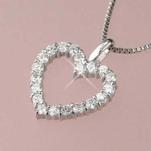 スリーストーンダイヤモンド ネックレス 3連 プラチナ 4月誕生石