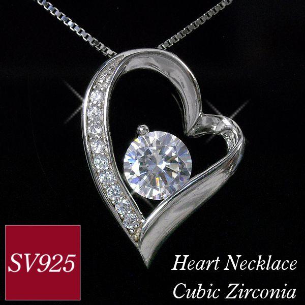 ネックレス レディース 50代 40代 60代 30代 20代 シルバー sv925 ジルコニア 大...