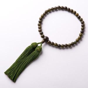 数珠 女性用 京念珠 緑檀 尺二玉 共仕立 正...の詳細画像1