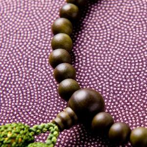 数珠 女性用 京念珠 緑檀 尺二玉 共仕立 正...の詳細画像4