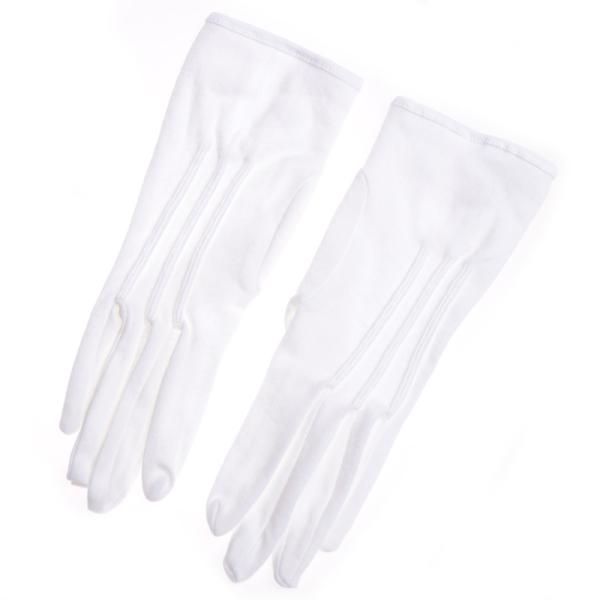 フォーマルグローブ ホック付 コットン 綿 手袋 花婿 ブライダル ウェディング 選挙 運転手 メン...