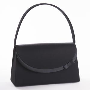 ブラックフォーマルバッグ サイドリボン黒 撥水 はっ水