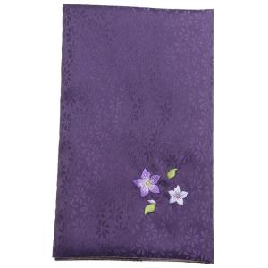 小花綸子刺繍ソフト金封ふくさ2枚セット 日本製...の詳細画像1