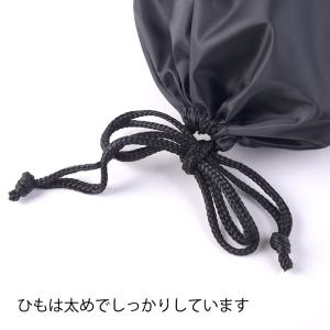 大きめ無地巾着袋 紺 黒 ネイビー ブラック ...の詳細画像1