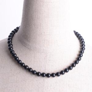 黒珊瑚 ネックレス 10mm玉 内径42cm ブラックコーラル パワーストーン