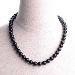 黒珊瑚 ネックレス 7mm玉 内径42cm ブラックコーラル パワーストーン