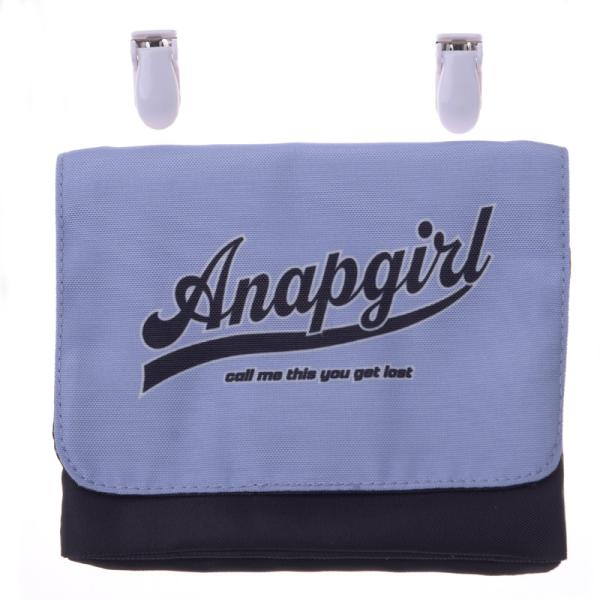 移動ポケット ANAP GiRLブルー 女の子 クリップ ポケットバッグ ポーチ 取り付けポケット ...
