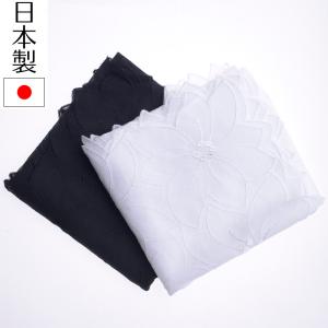 東京ソワール ハンカチ コットン 刺繍 花柄 ローズ バラ 冠婚葬祭