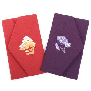 刺繍ちりめん金封ふくさセット 2枚組袱紗 箱付...の詳細画像4
