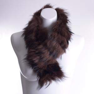 aurora ラクーンカラー タヌキ ティペット マフラー 毛皮 ファー 日本