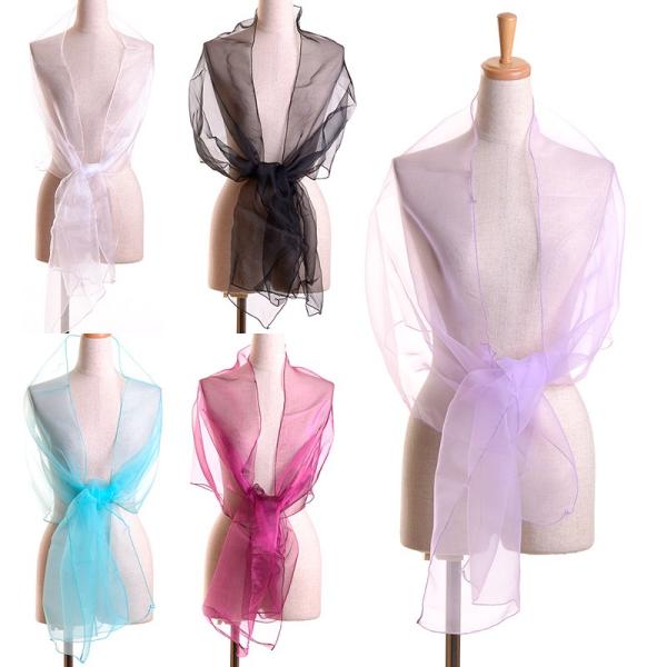 プレーンオーガンジーショール シンプルストール 結婚式 披露宴 2次会 パーティー 発表会 演奏会 ...