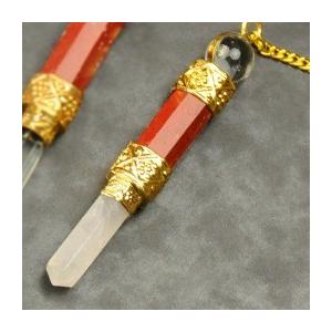 レッドジャスパーペンジュラム（ゴールド）　フーチ　振り子　占い　リーディング　ペンデュラム