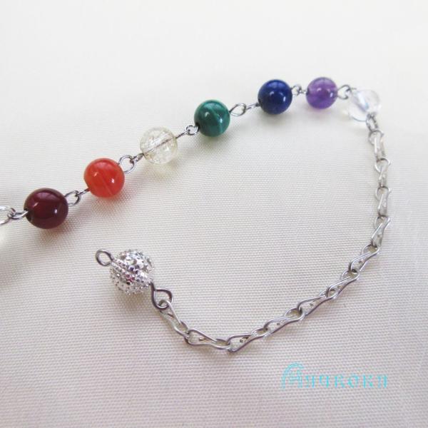 カスタマイズチェーン（チャクラストーン）　フーチ　振り子　リーディング　ペンデュラム