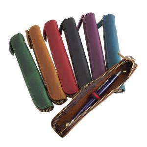 Brelio コードバンペンケース ワイドフラップ 2本差し 4605 : ナガサワ