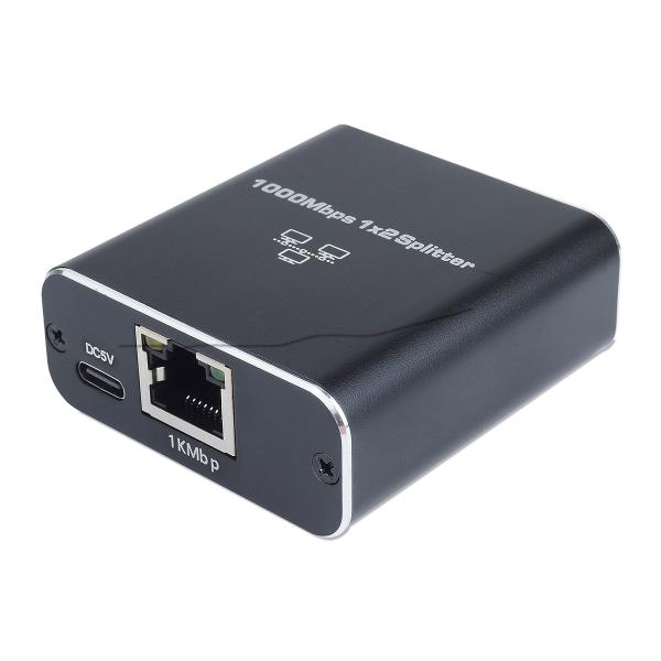 LAN 分配器 スプリッタ RJ45 2台同時使用可能 2ポート ネットワーク LANケーブル 有線...