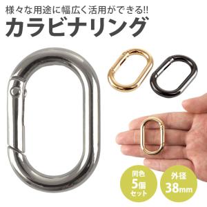 カラビナ 楕円型 楕円形 キーリング オーバル...の詳細画像1