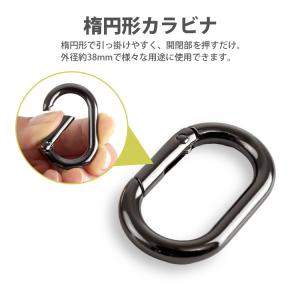 カラビナ 楕円型 楕円形 キーリング オーバル...の詳細画像2