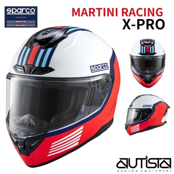 スパルコ マルティニ  レーシングヘルメット カート用 走行会用 X-PRO エックスプロ SPAR...