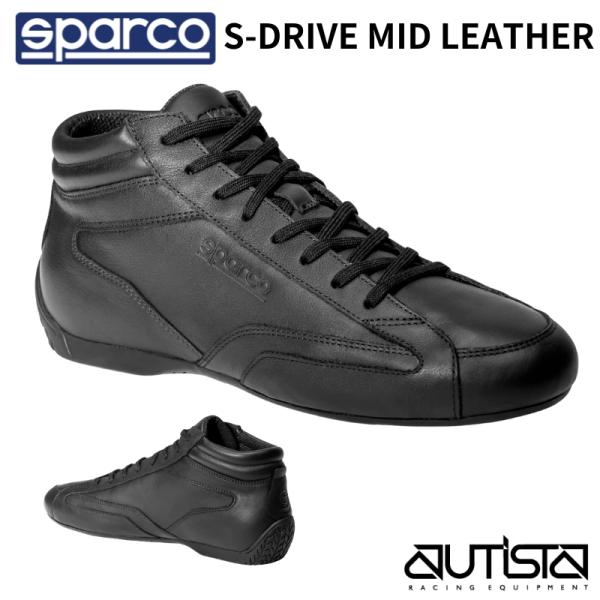 スパルコ ドライビングシューズ スニーカー S-DRIVE MID LEATHER エスドライブミッ...